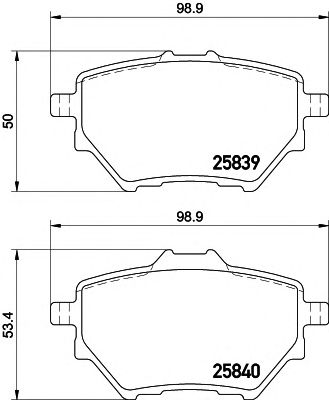 HELLA PAGID 8db355020991 -  Комплект тормозных колодок, дисковый тормоз